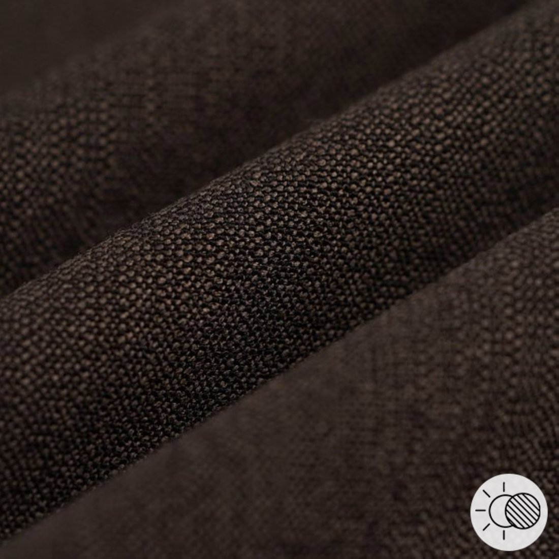 Tissu obscurcissant Park chocolat - MT