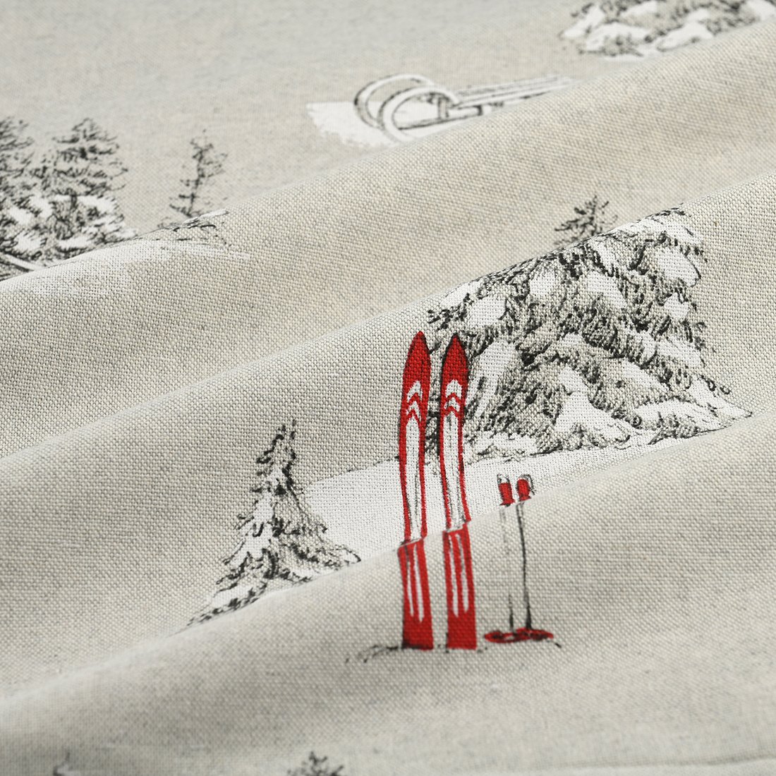 Tissu toile lourde chalet ski naturel - STOF