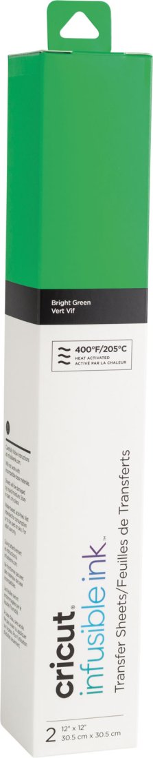 Cricut - 2 feuilles de transfert infusible ink vertes - Cricut - Mondial Tissus