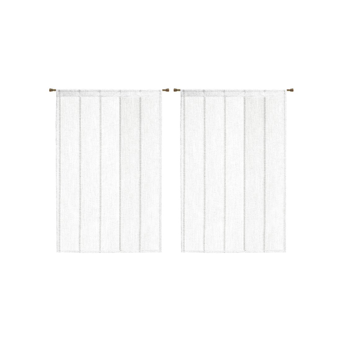 Paire de vitrages Jeremy blanc 60 x 120