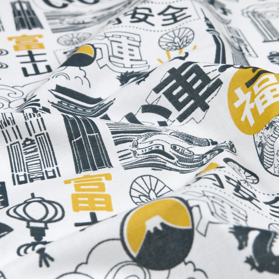 Tissu cretonne imprimé manga