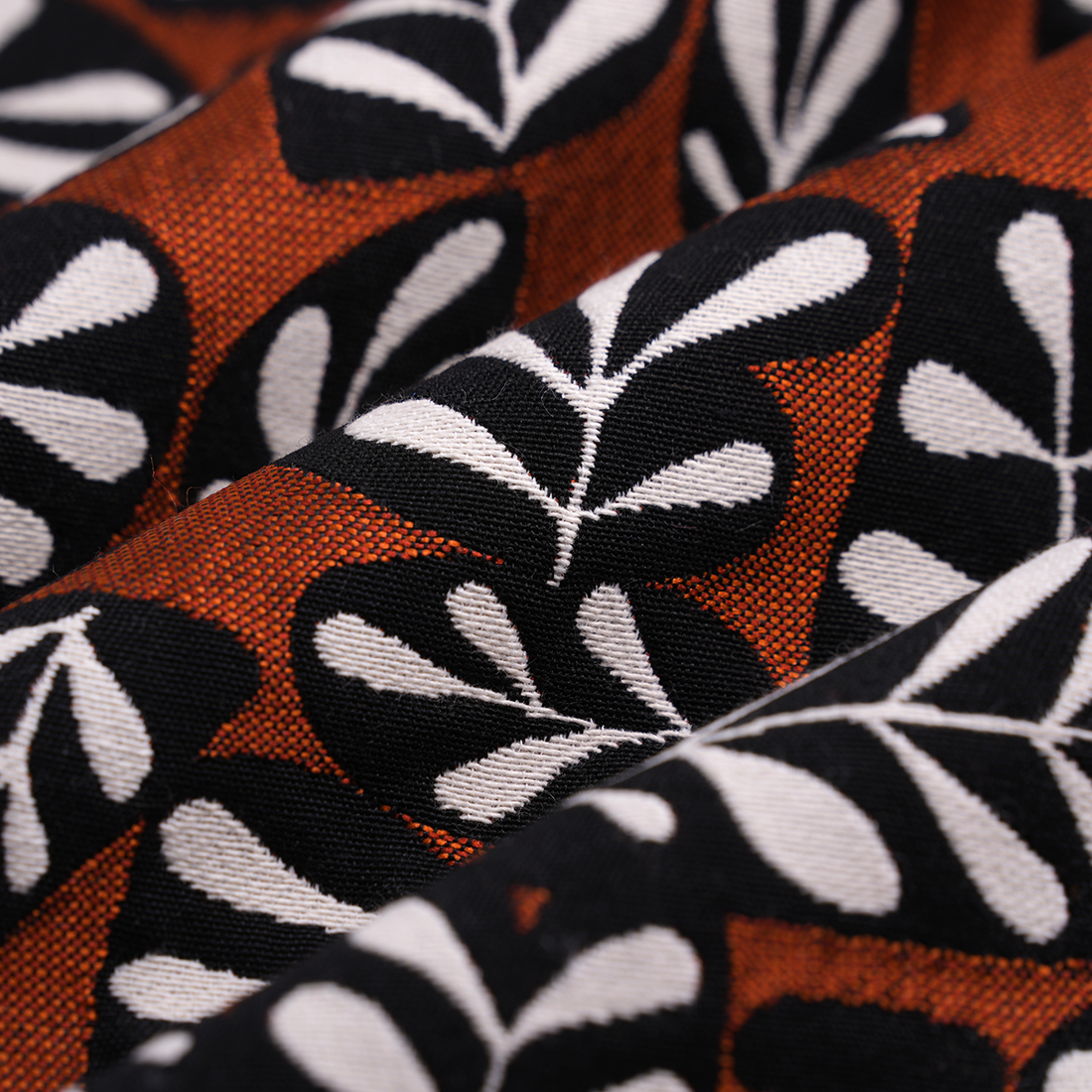 Tissu jacquard Galeta terracotta - MT