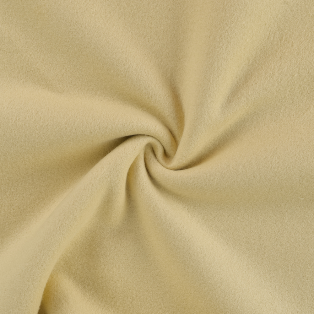 Tissu polaire coton bio uni duveteuse