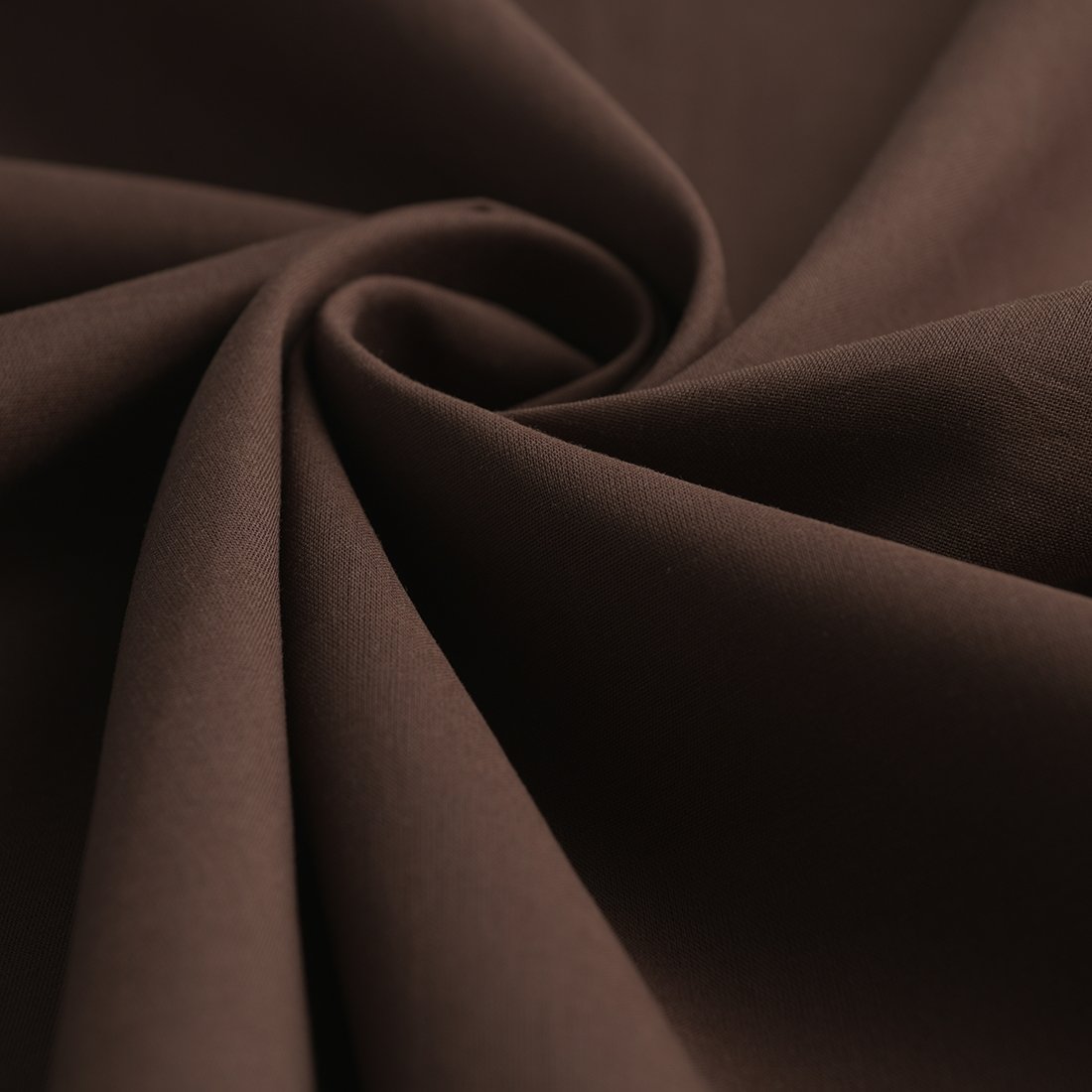 Tissu voile de coton uni Olivia chocolat - MT