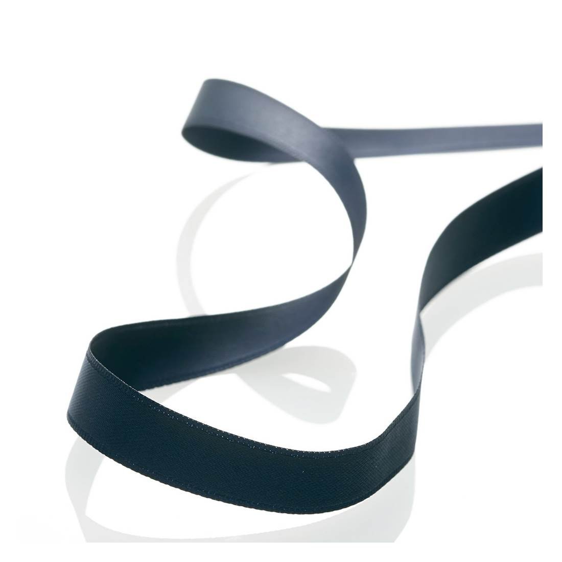 Ruban satin double face 9mm bleu