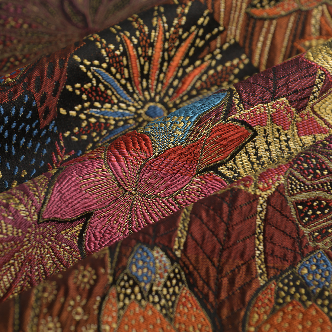 Tissu jacquard opium