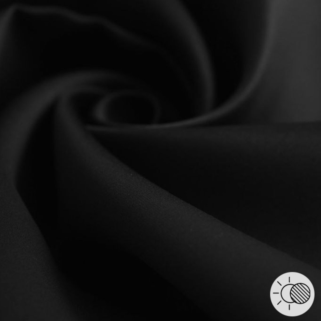 Tissu obscurcissant Moon noir - MT