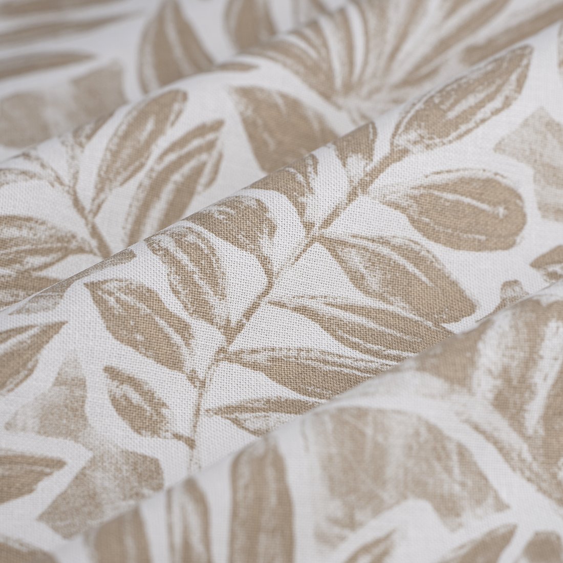 Tissu bachette végétale dense taupe - MT