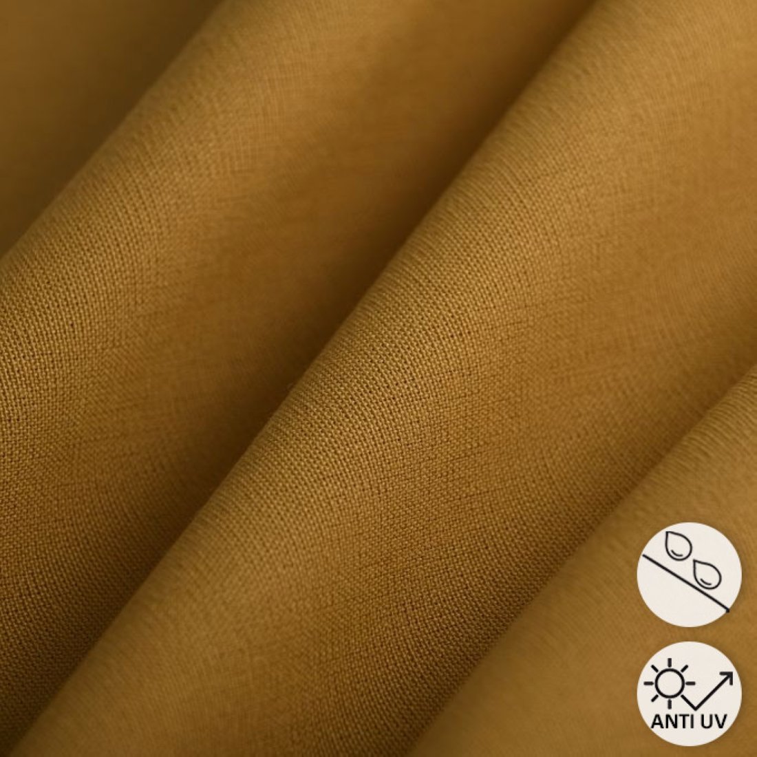Toile extérieure Hanck unie camel grande largeur - MT