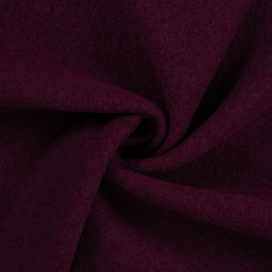 Tissu laine bouillie uni violet