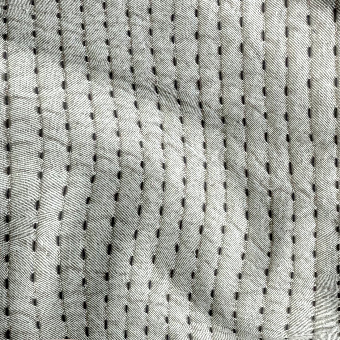 Tissu jacquard Kantha piqué