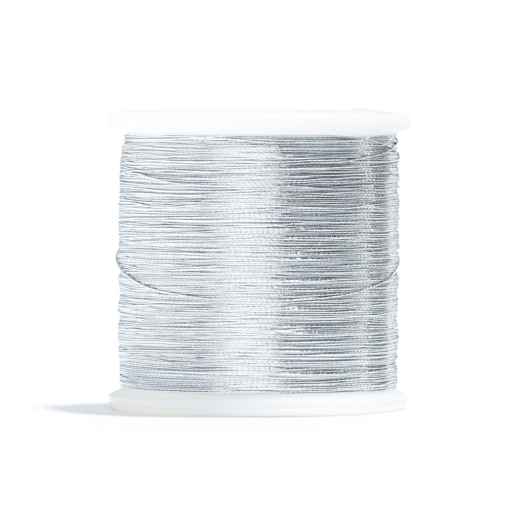 Bobine de fils métallique argent