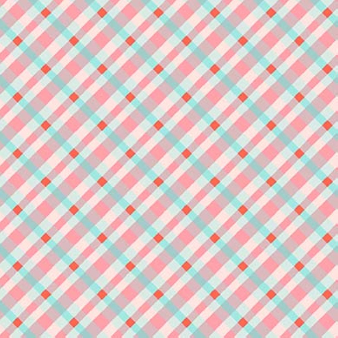 Tissu patchwork diagonal plaid