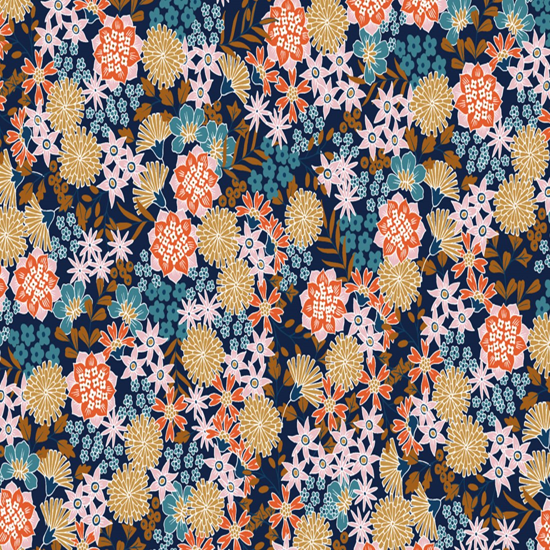 Tissu cretonne Akemi — vue 3