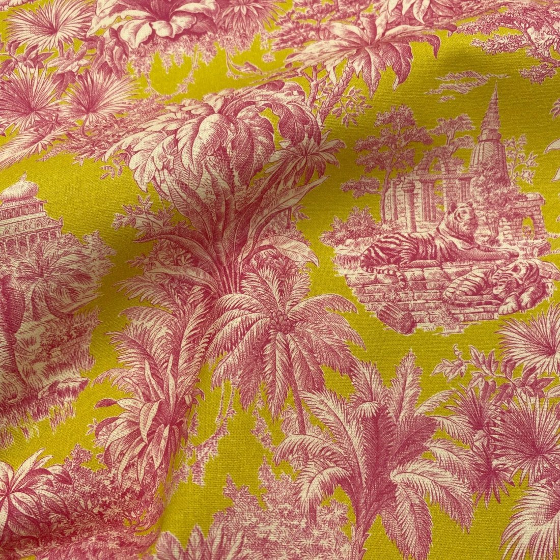 Tissu cretonne imprimé Maharadja