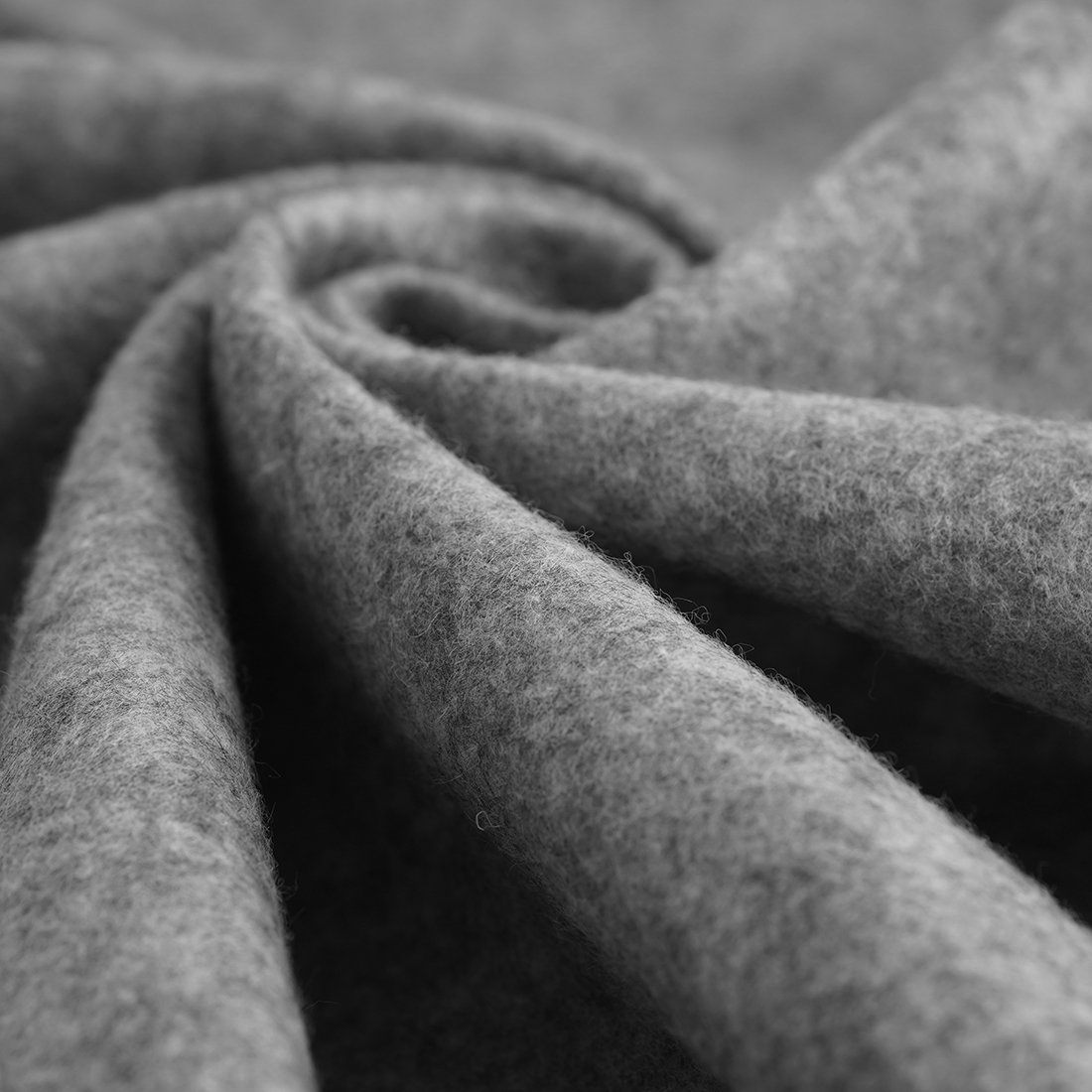 Feutrine déco au mètre gris chiné - MT - Mondial Tissus