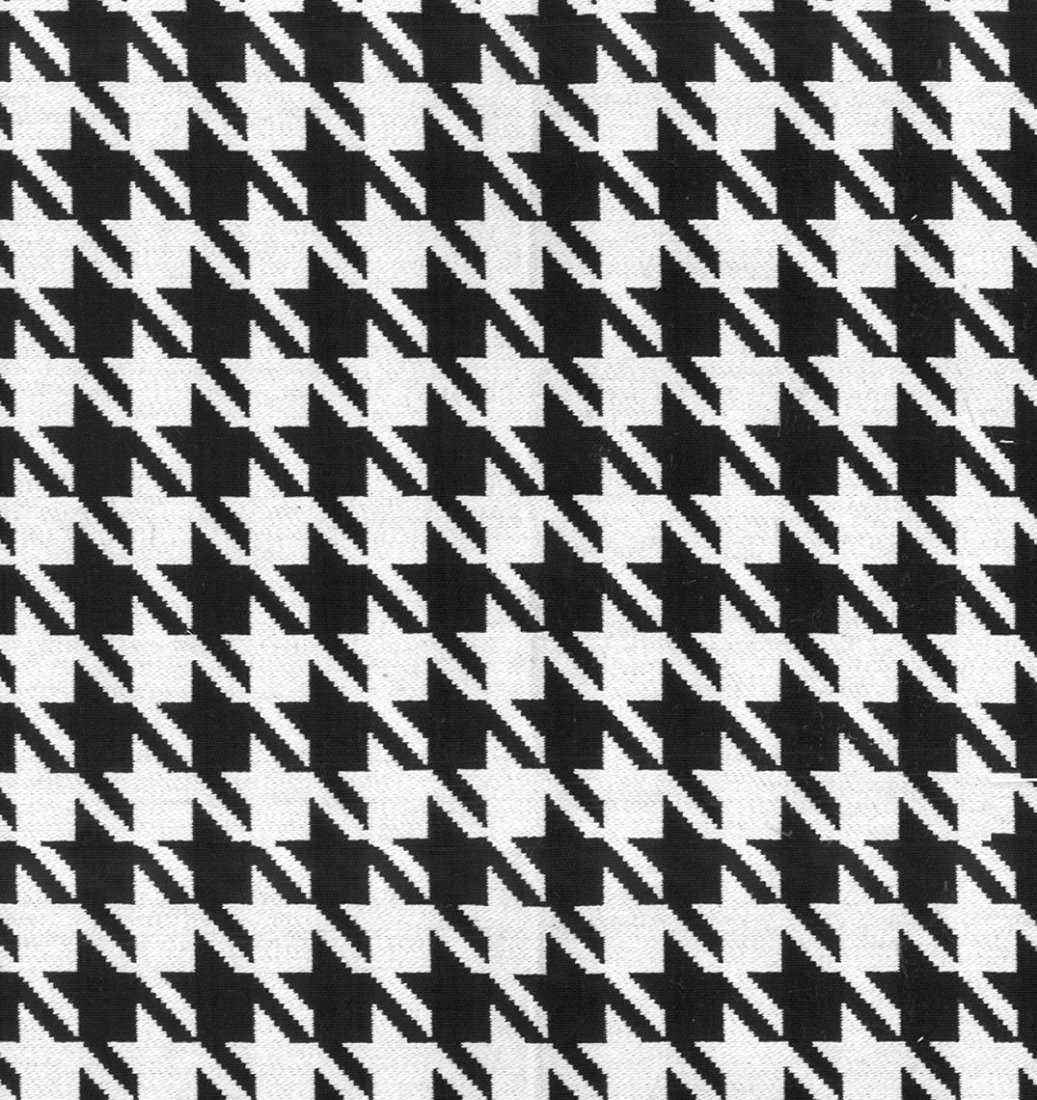 Jacquard pied de coq noir et blanc