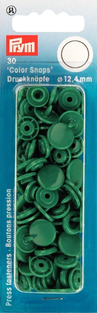 Boutons-pression Color Snaps ronds vert sapin