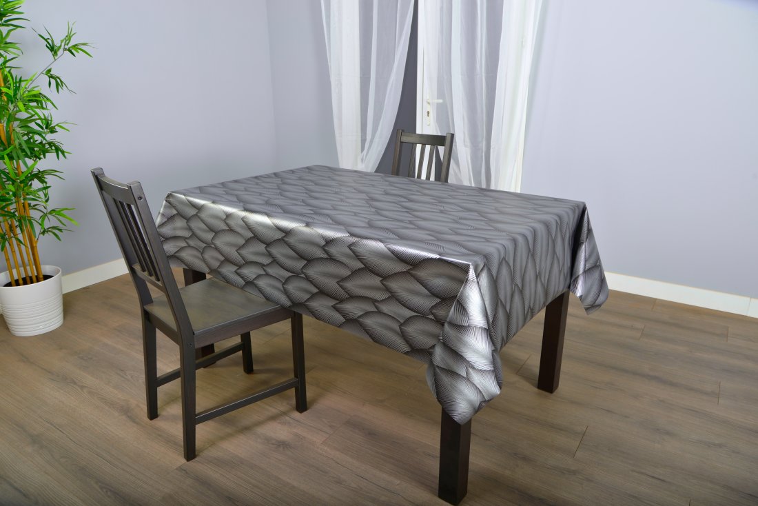 Toile cirée Matex jane argent