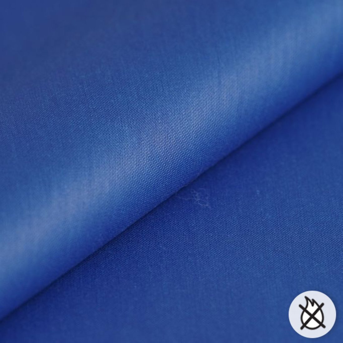 Tissu pour doublure Chintz non feu bleu royal 280 cm