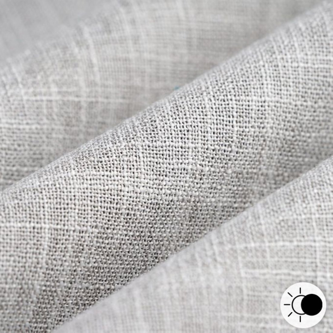 Tissu occultant effet slub naturel - MT