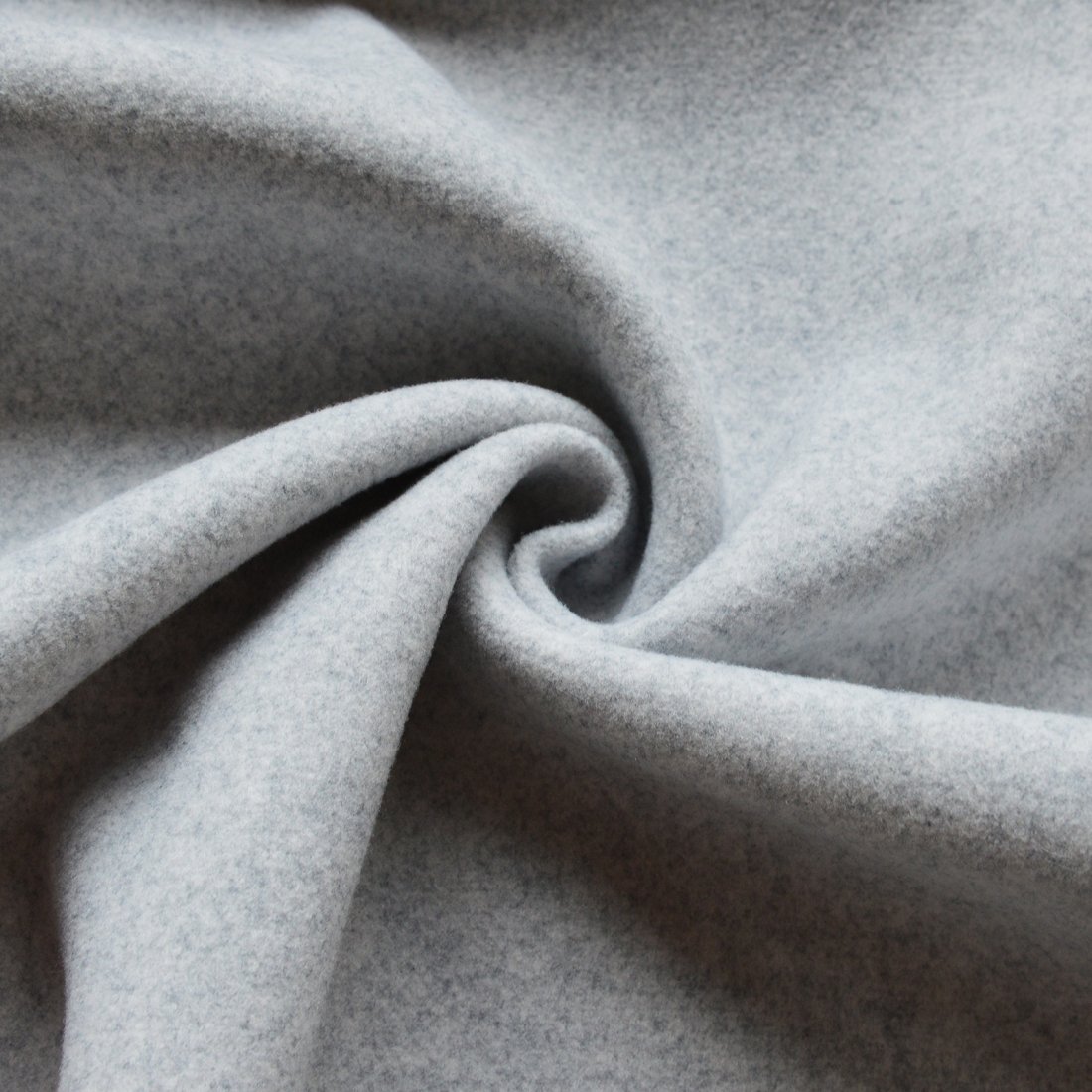 Tissu doux feutrine chiné gris lourd siège