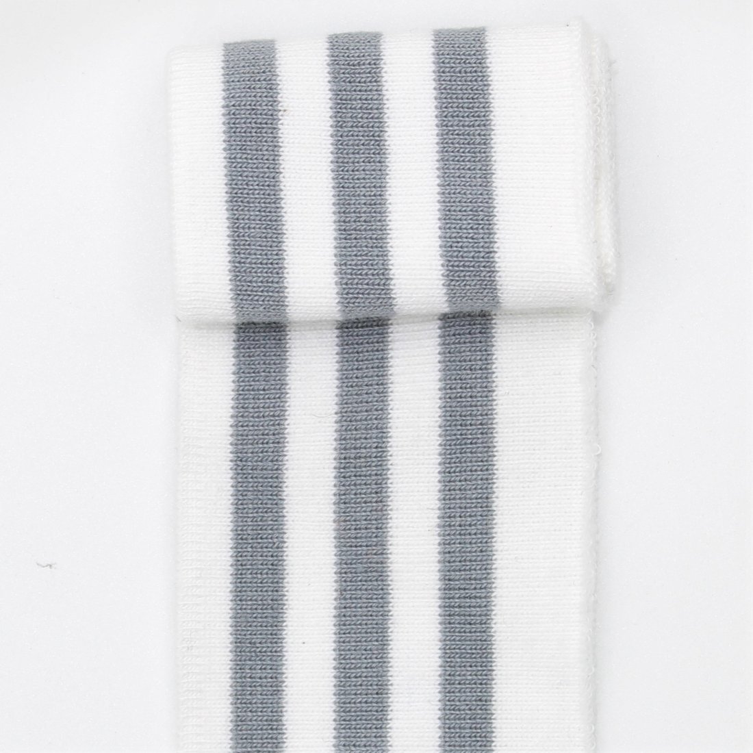Bas de blouson et poignet 3 rayures gris