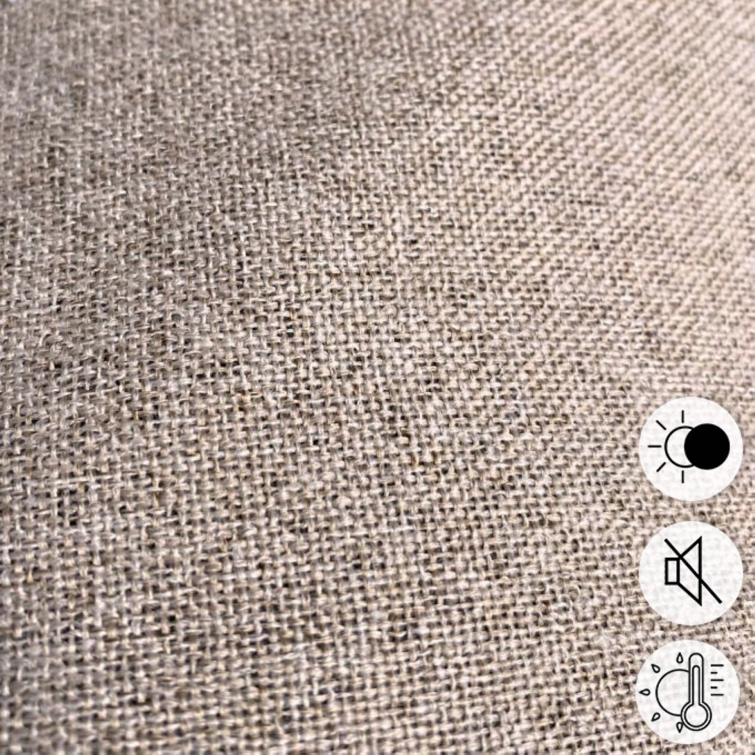 Tissu uni occultant thermique recto/ verso