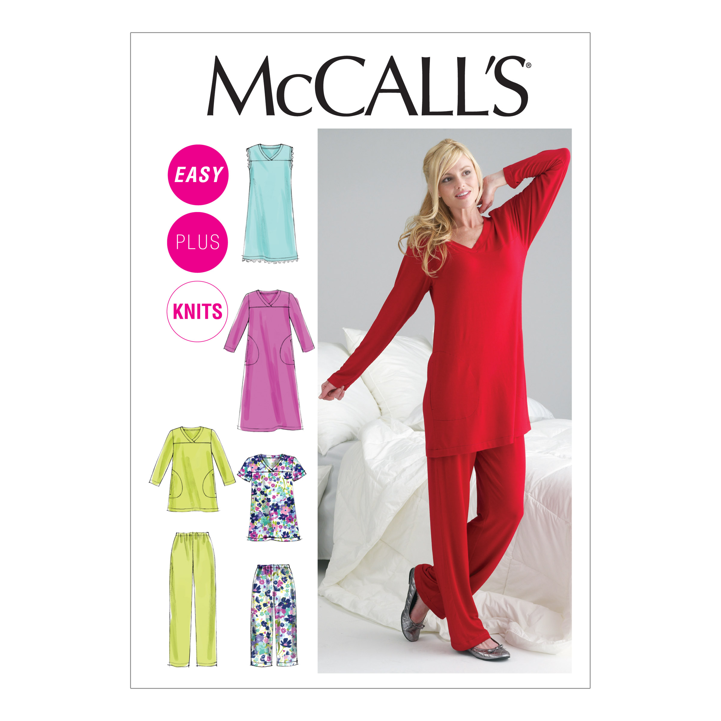 Patron McCall's 6474B5 Pyjamas et tuniques de nuit - Femme 36-44 - McCall's - Mondial Tissus