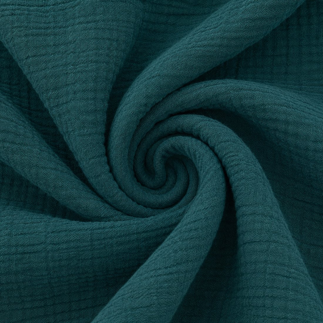Tissu Double gaze coton Gaby vert émeraude