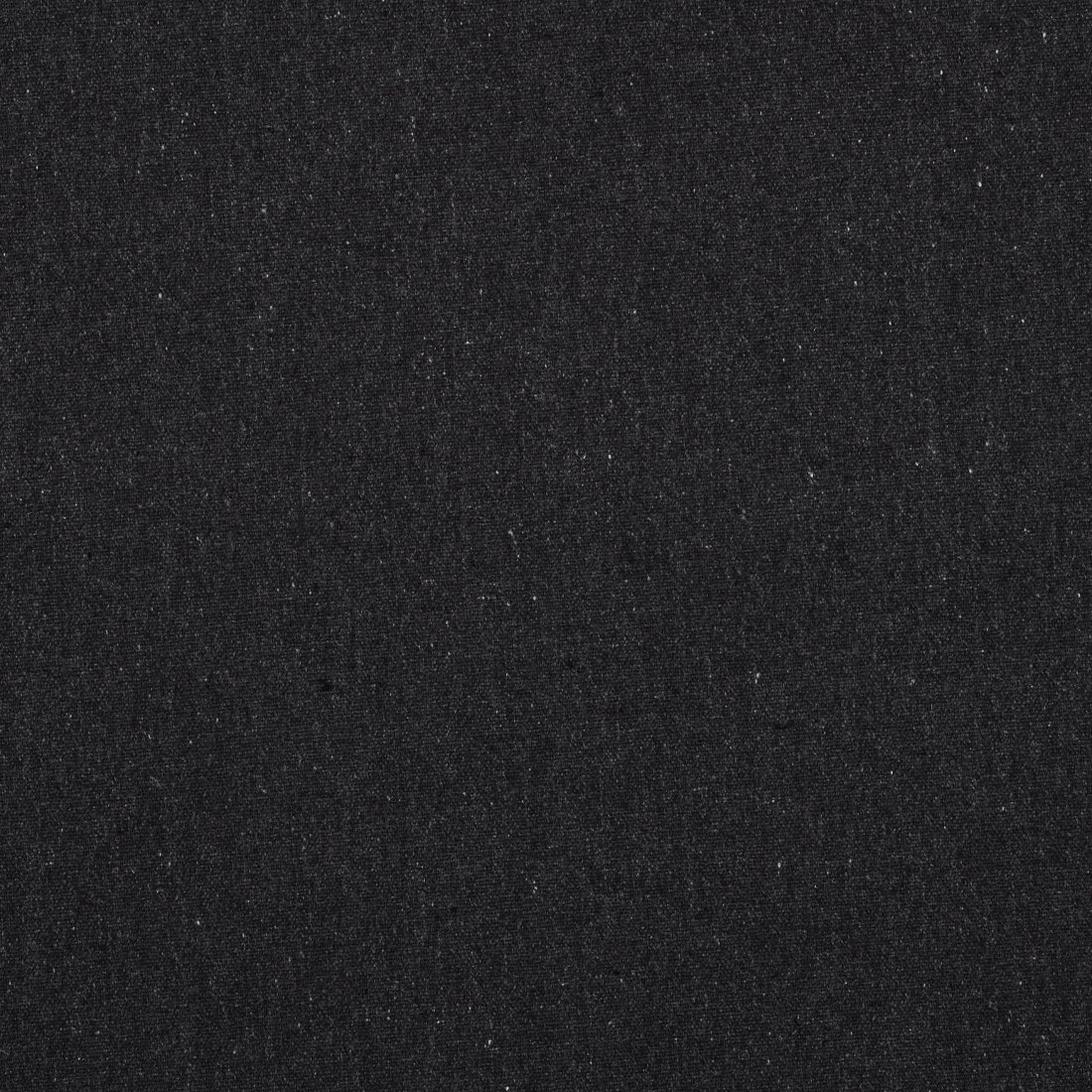 Tissu toile coton mélange brut chiné épais noire