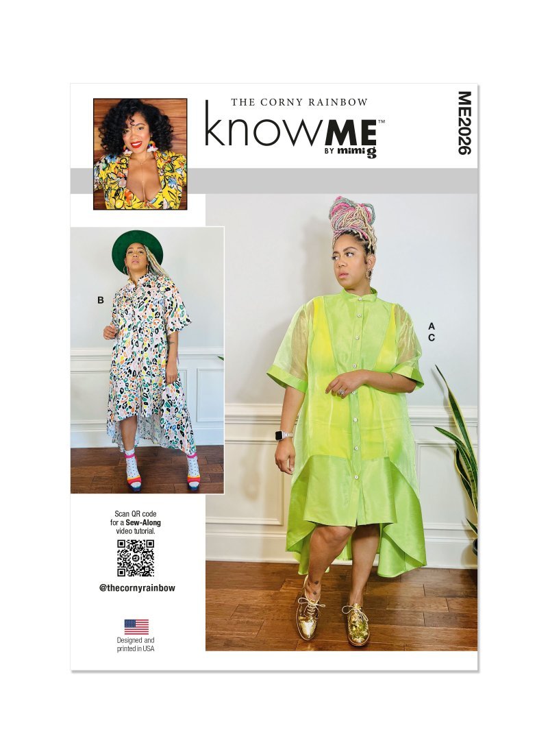 Patron Know Me ME2026K5 robe chemisier et robe débardeur en tricot pour femmes 36-44 - Know Me - Mondial Tissus