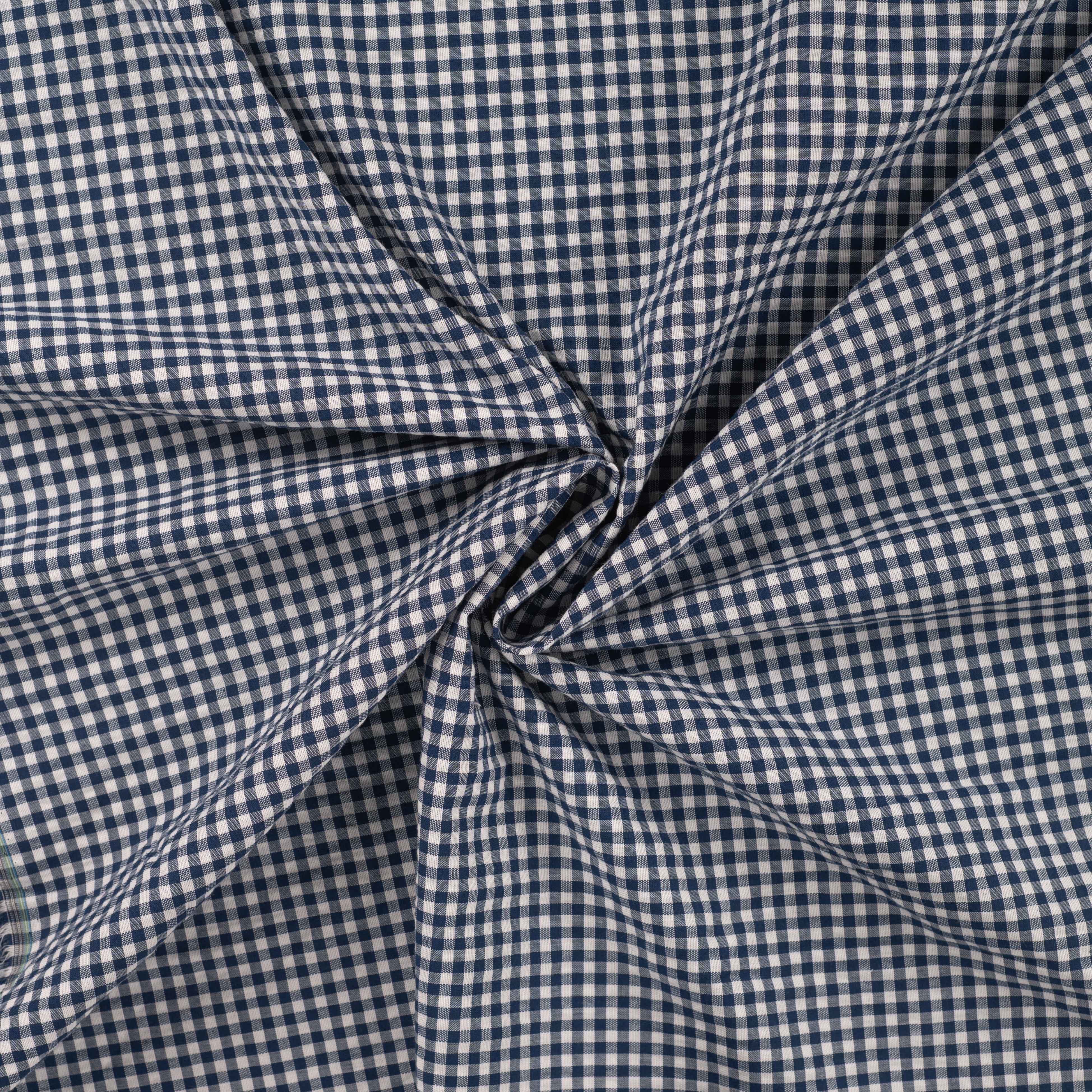 Tissu seersucker imprimé petit vichy — vue 4