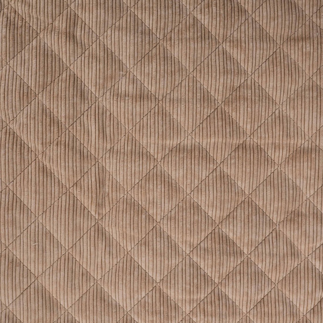 Tissu matelassé velours côtelé