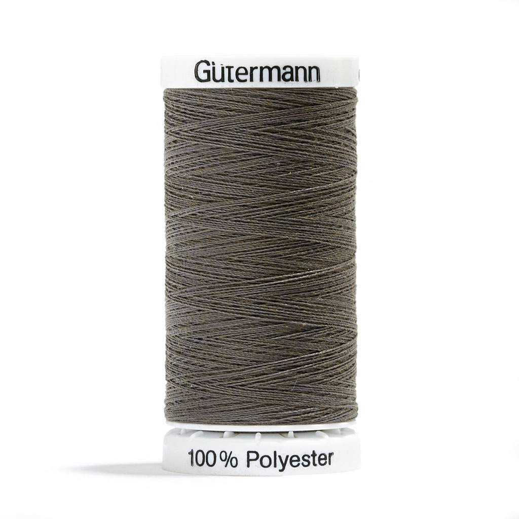 Bobine de fil polyester Gütermann - Gris - Noir