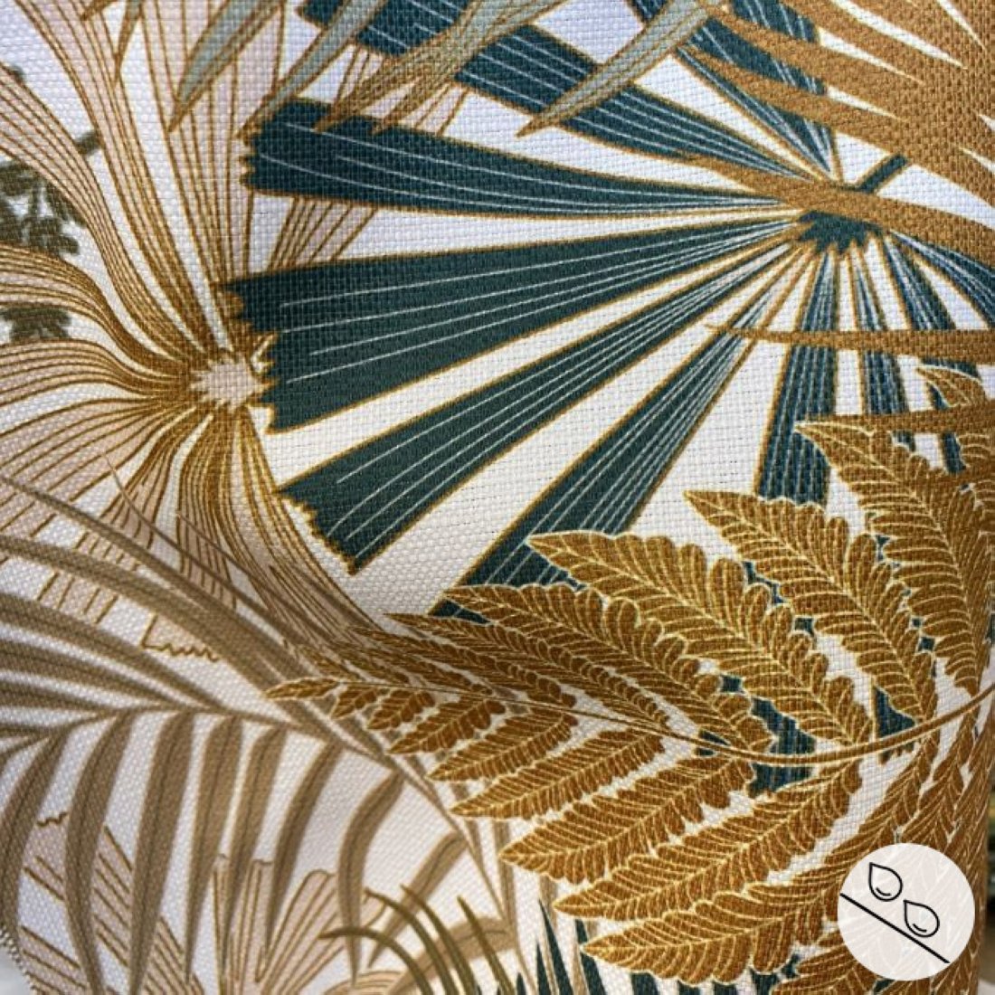 Toile polyester déperlante imprimée cocotier — vue 3