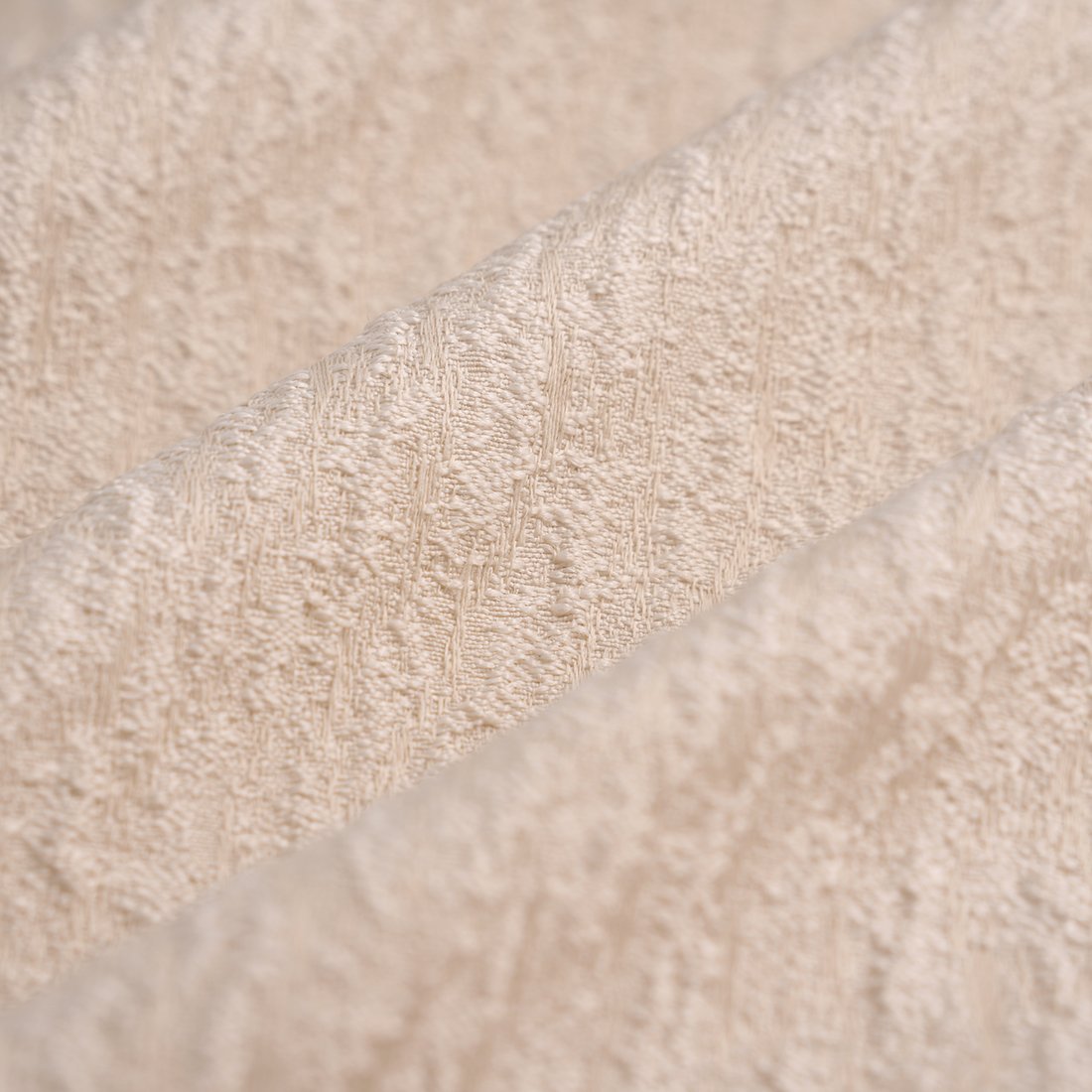 Tissu jacquard faux uni écru - MT