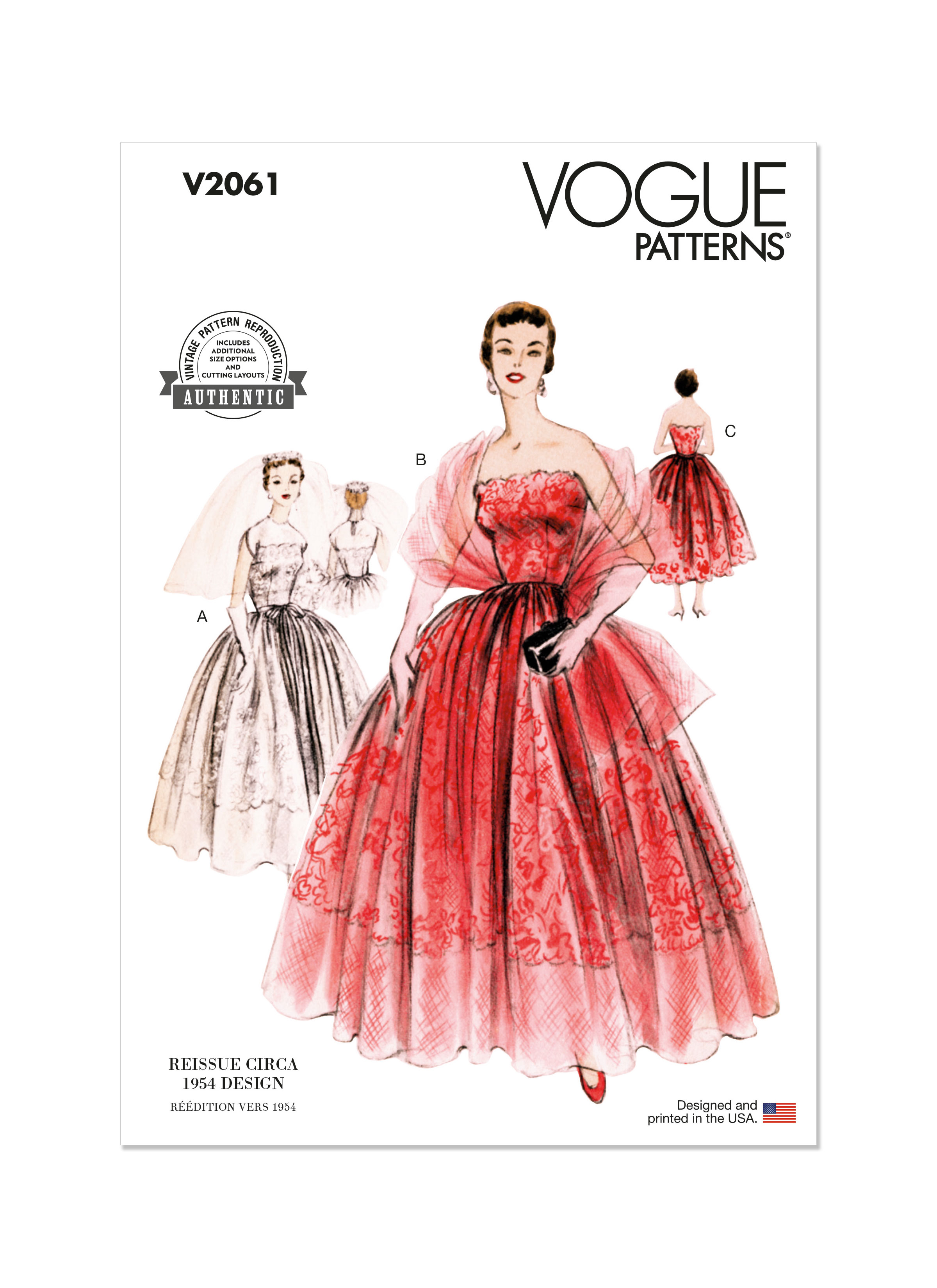 Patron Vogue V2061B5 Robe du soir femme du 36 au 44 - Vogue - Mondial Tissus