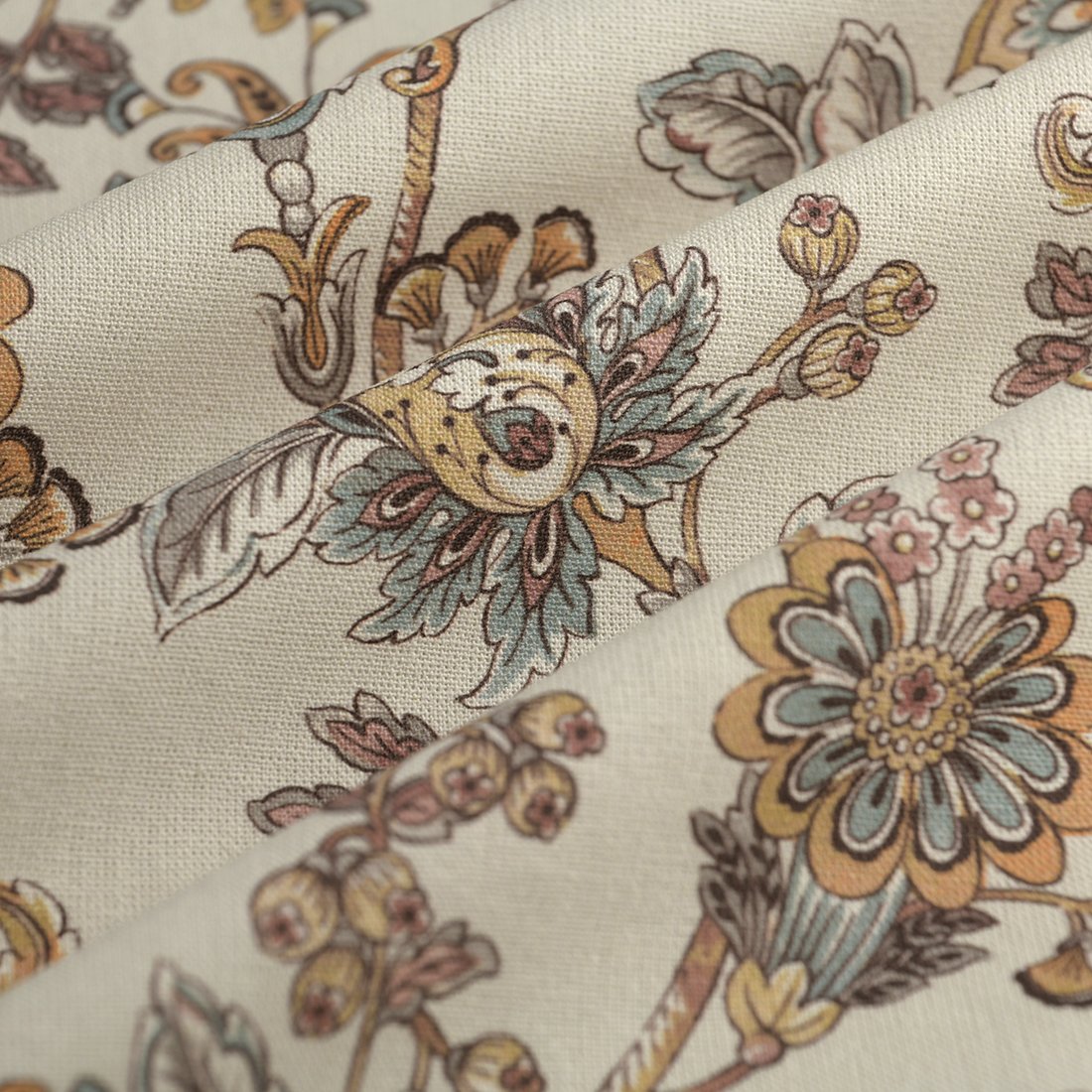 Tissu bachette Indienne classique pastel - MT