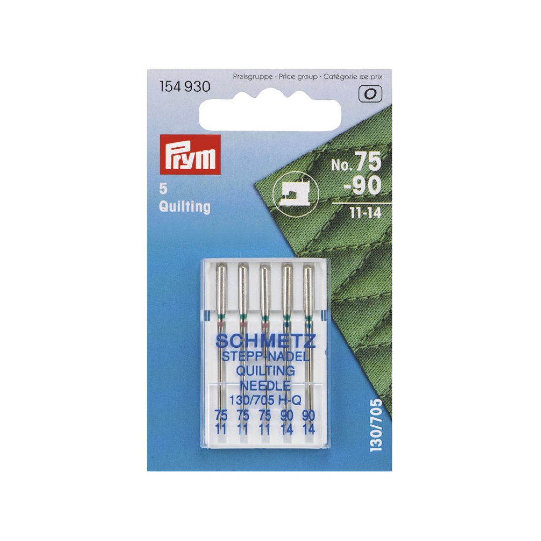 Aiguilles spéciales pour machines pour Quilting 75 et 90