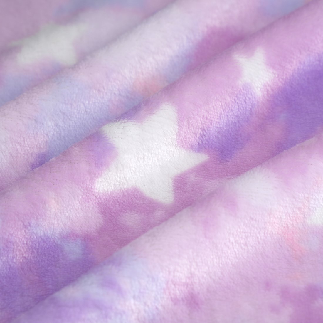 Tissu douillette tie & dye étoiles