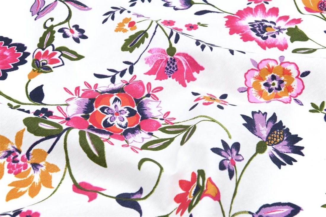 Tissu bachette Andorre enduite macarena multicolore - STOF