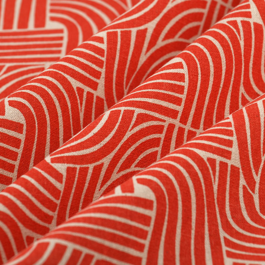 Tissu bachette tracks rouge - MT