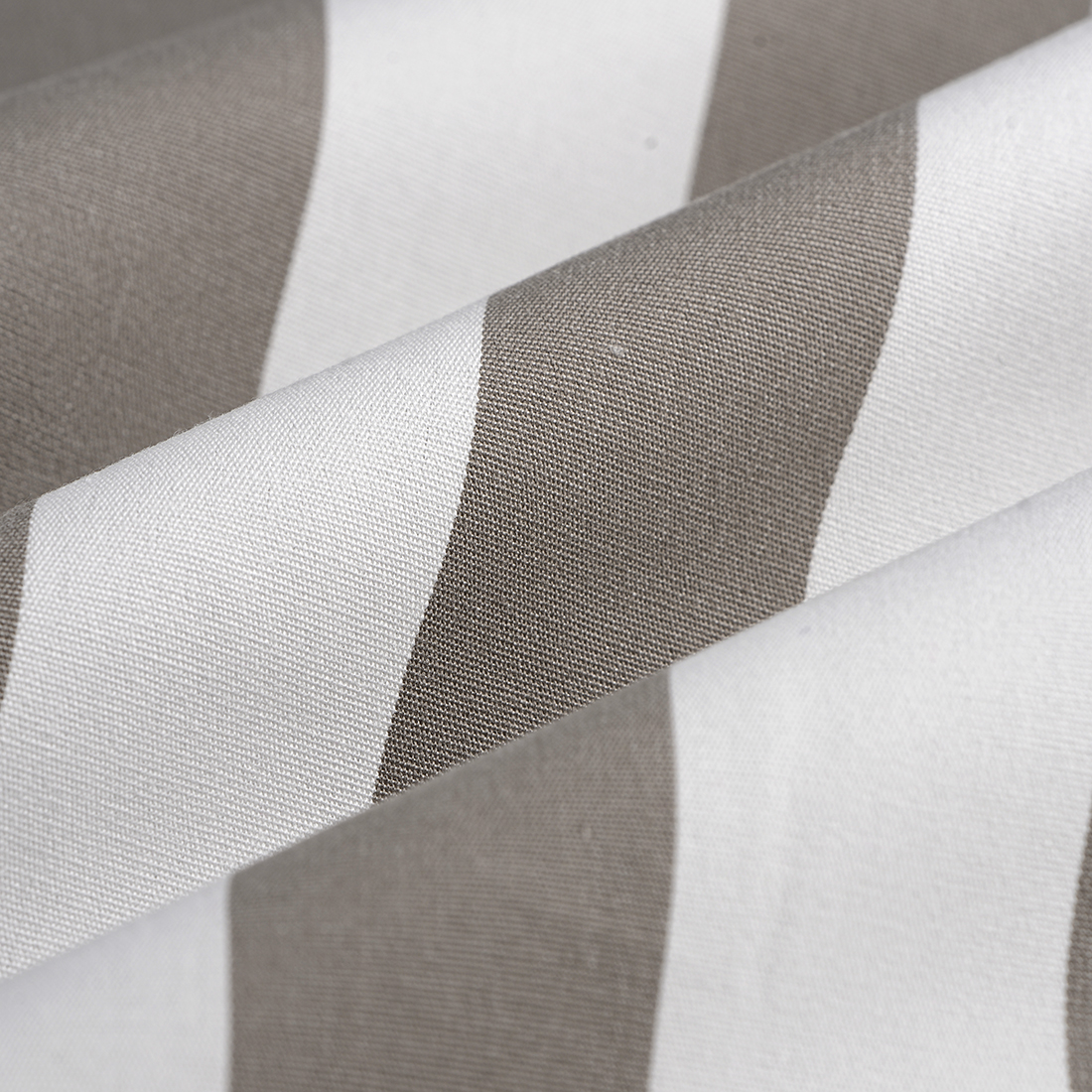 Tissu toile acrylique déperlant anti uv bayadère gris - MT