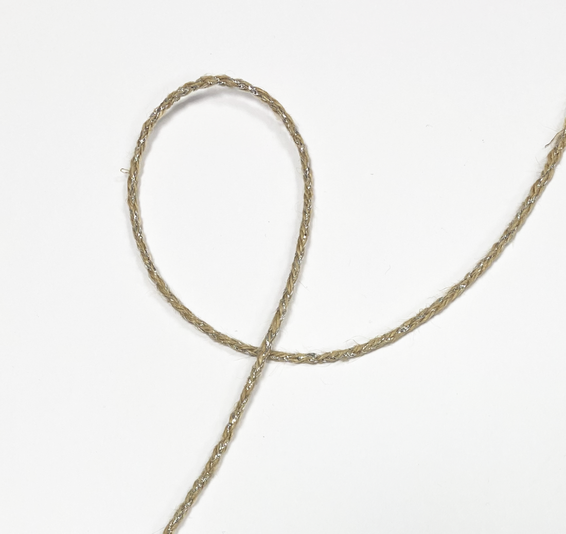 Tresse ronde lurex diam 3 mm/ bobine 25 m couleur