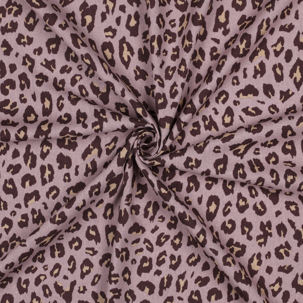 Tissu lin viscose imprimé léopard rose - Poppy Fabrics - Poppy Fabrics