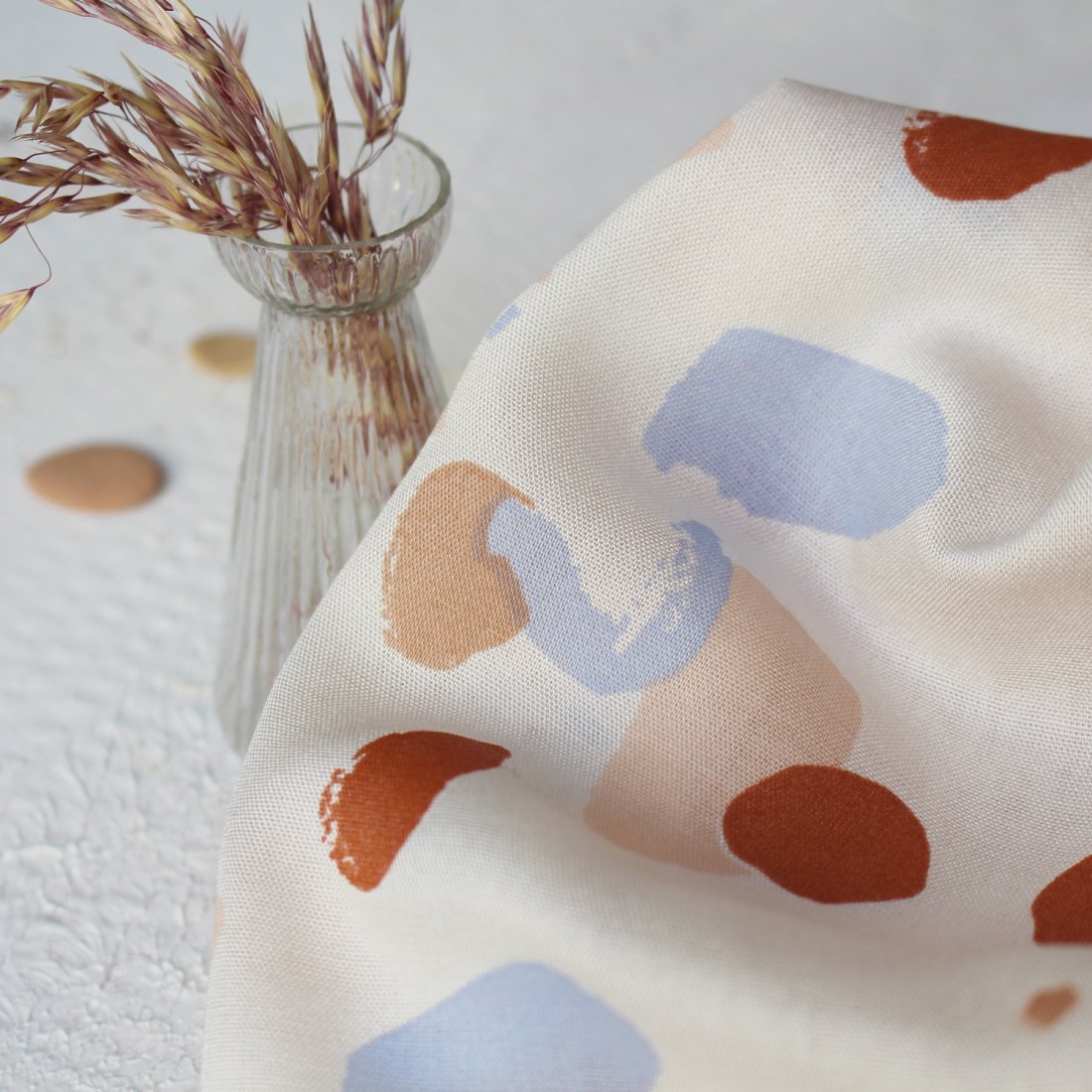 Passepoil viscose Granito off-white - Atelier Brunette