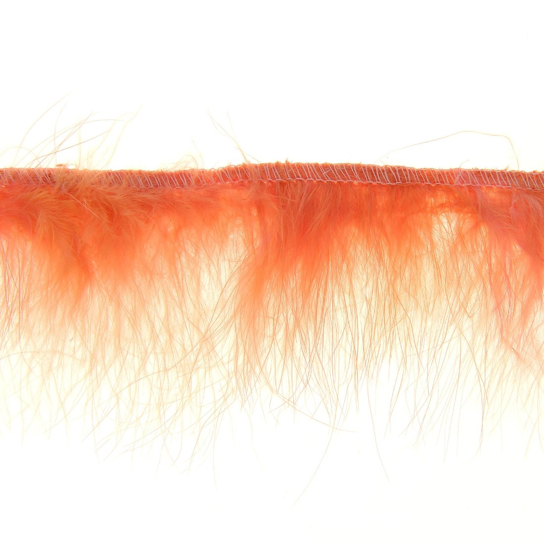 Ruban plumes marabout saumon