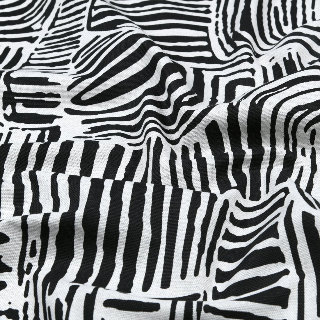 Tissu bachette lourde imprimé trait abstrait