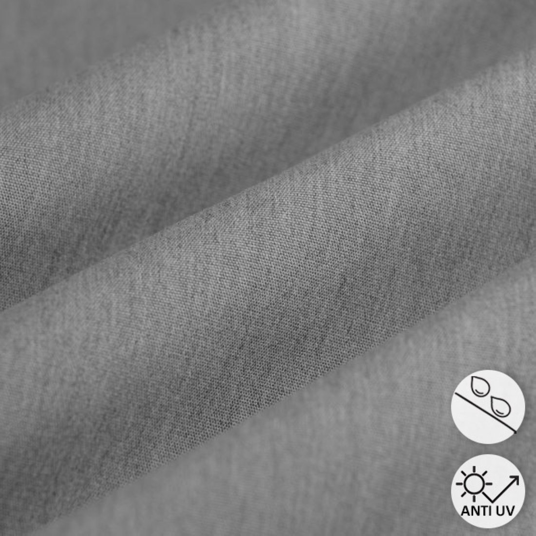 Tissu bâche Raspa déperlante résistant uv gris clair - MT